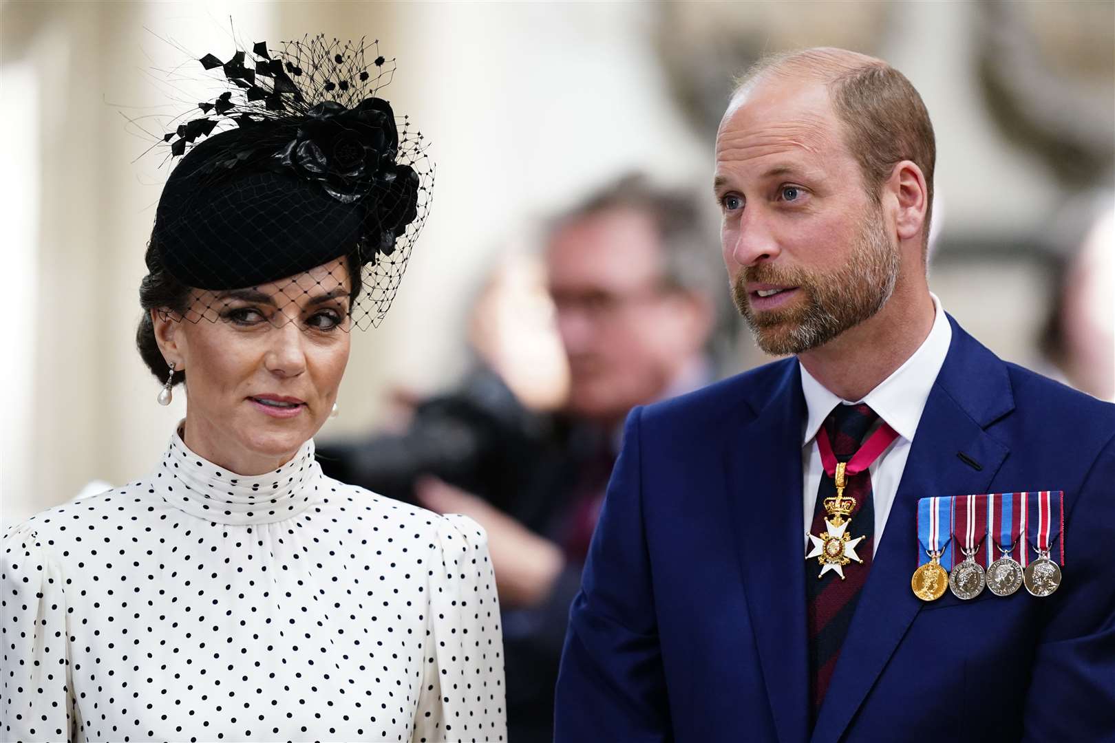 The Prince and Princess of Wales attended the service of thanksgiving (Jordan Pettitt/PA)