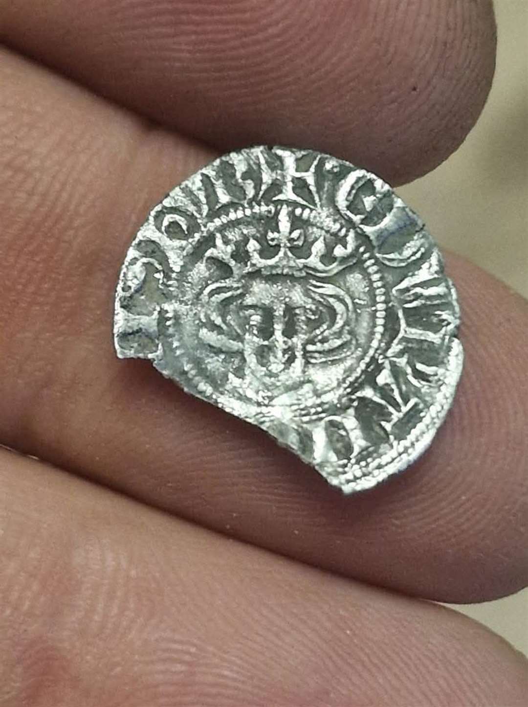 Several silver medieval coins were found