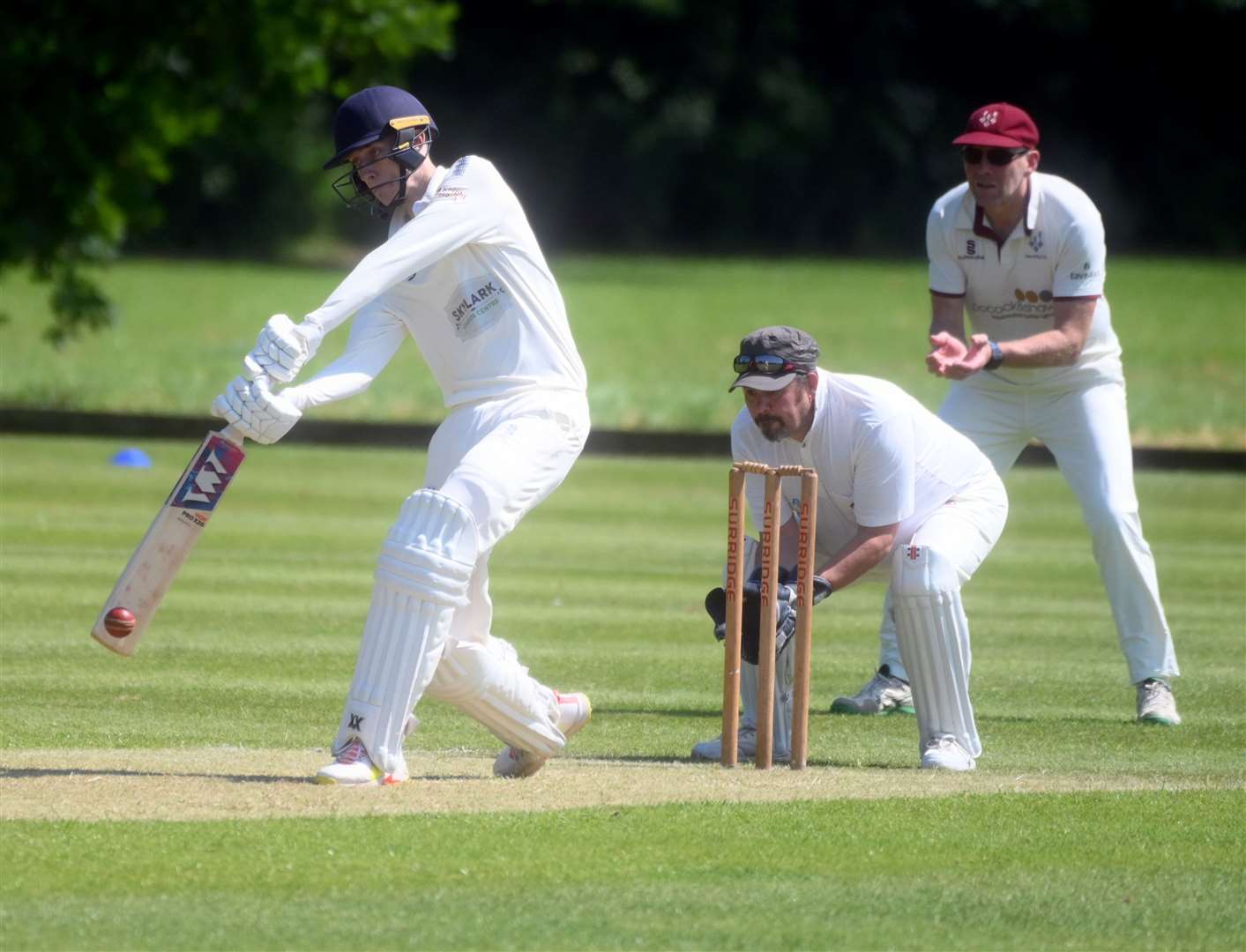 Jack Woollard batting for Wisbech 4ths v Ely 3rds