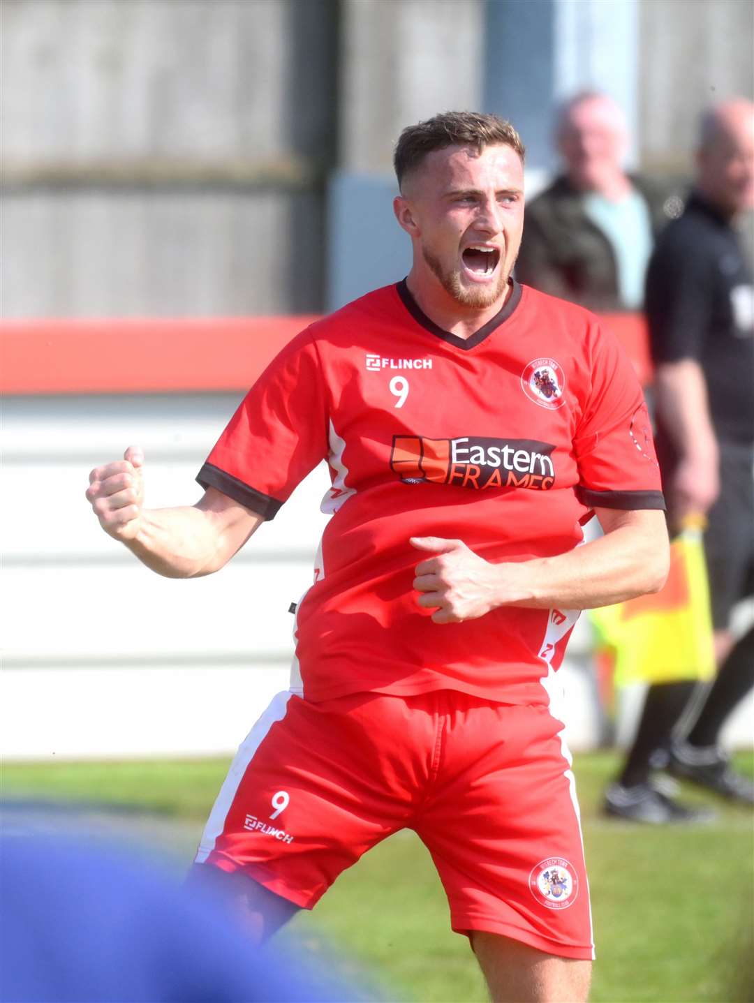 Former Wisbech Town frontman Rob Conyard scored a brace for Leverington Sports in the GCE Hire Fleet Peterborough & District Football League Premier Division at the weekend