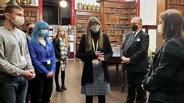 Princess Eugenie paid a visit to Wisbech to discuss the issue of modern slavery. (53478373)
