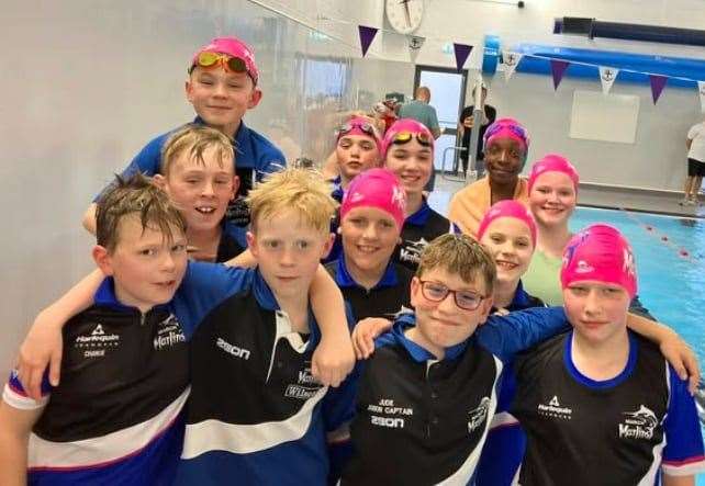 March Marlins swimmers at Kimbolton