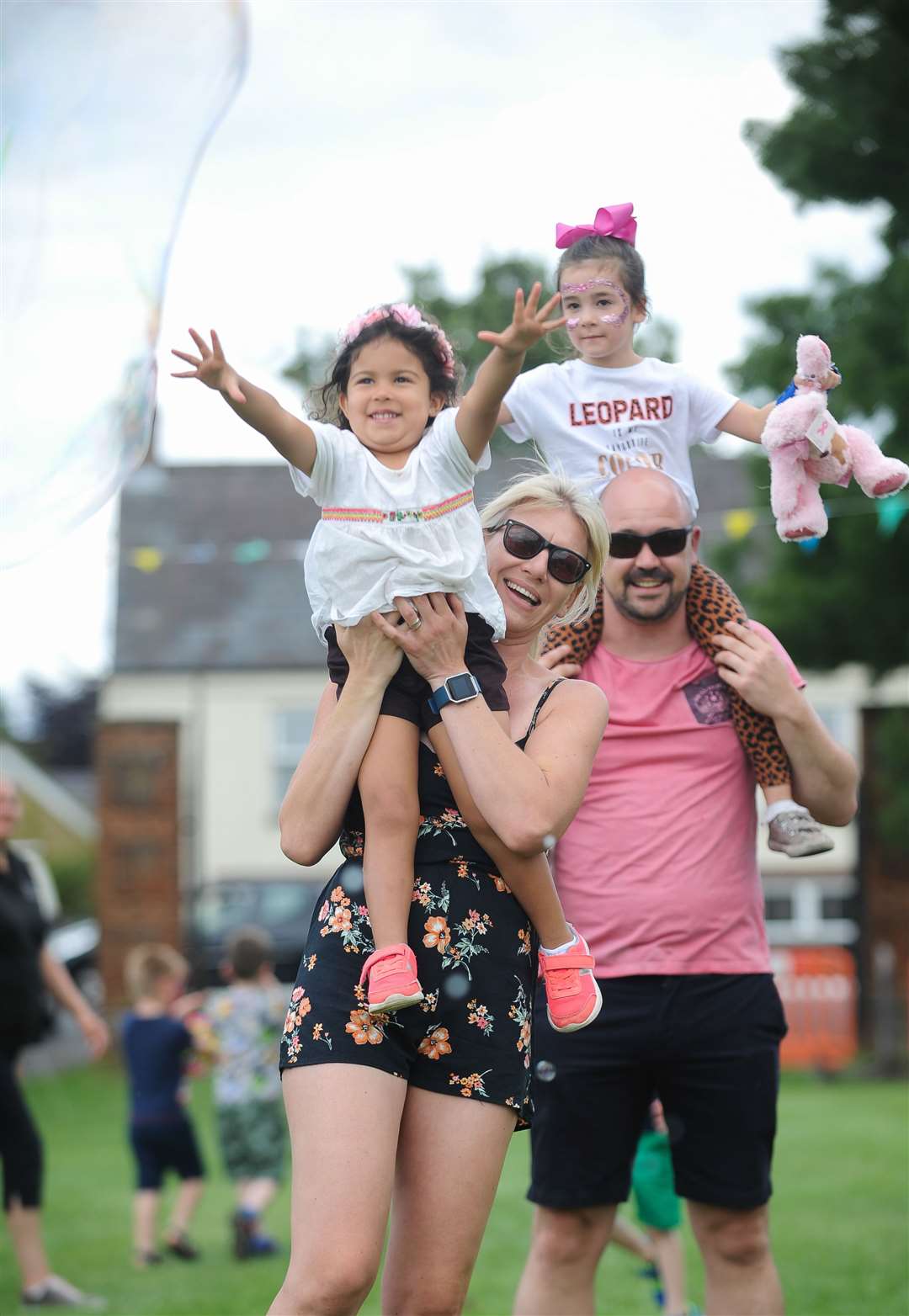 Flashback to 2019 when Selina Hewitt and niece Paloma Frost (3) tried to catch the bubbles at the Wimblington Fun Day.. (58008525)