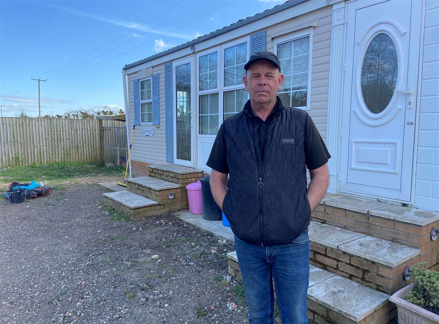 Freddie Brazil at his home in Walton Highway