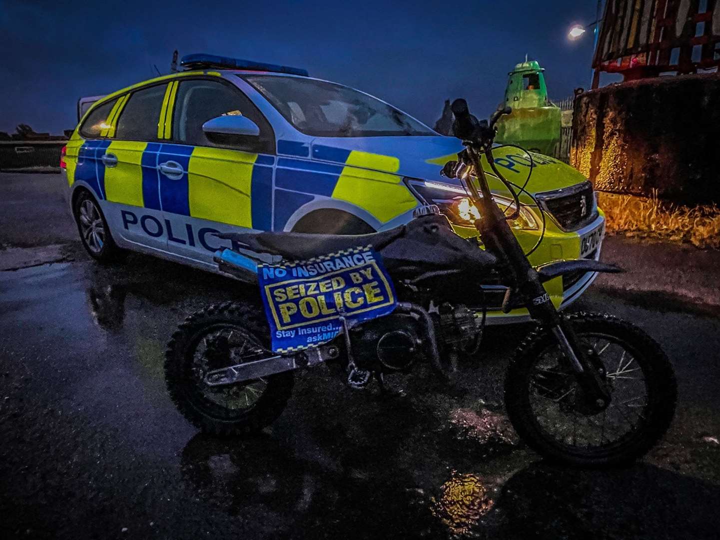 Wisbech Police seized this off-road motorbike in July (49778113)