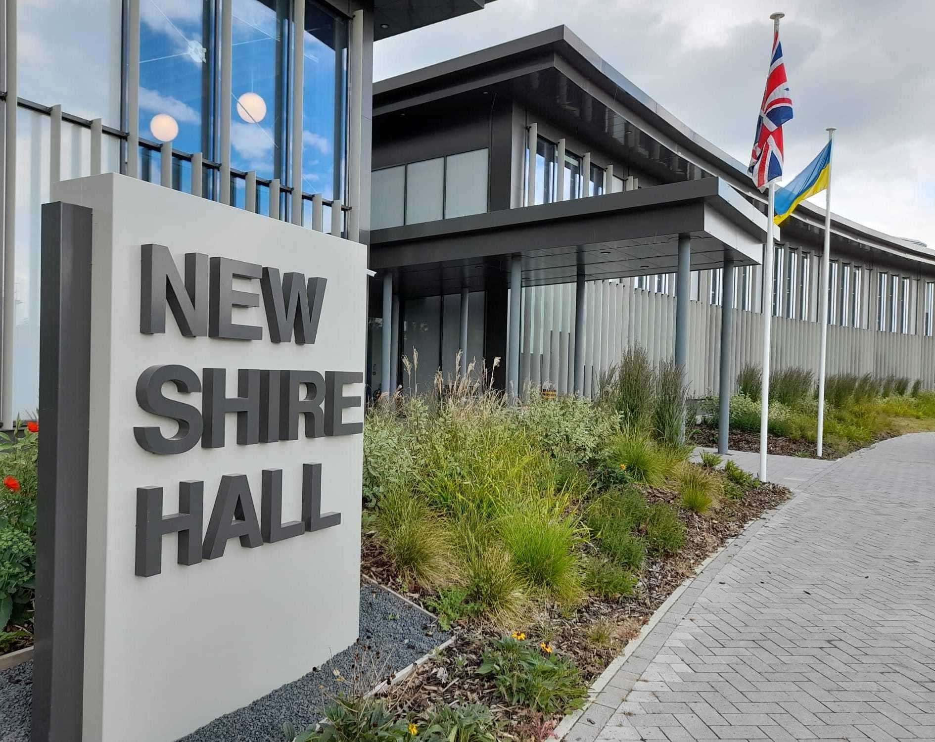 The Cambridgeshire County Council offices at New Shire Hall