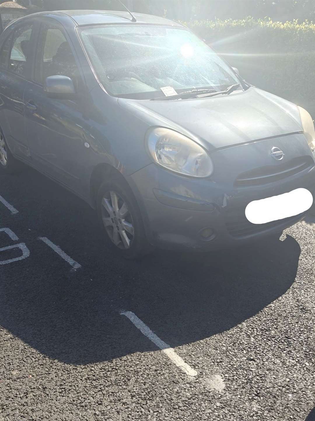 This driver was parked in a disabled bay