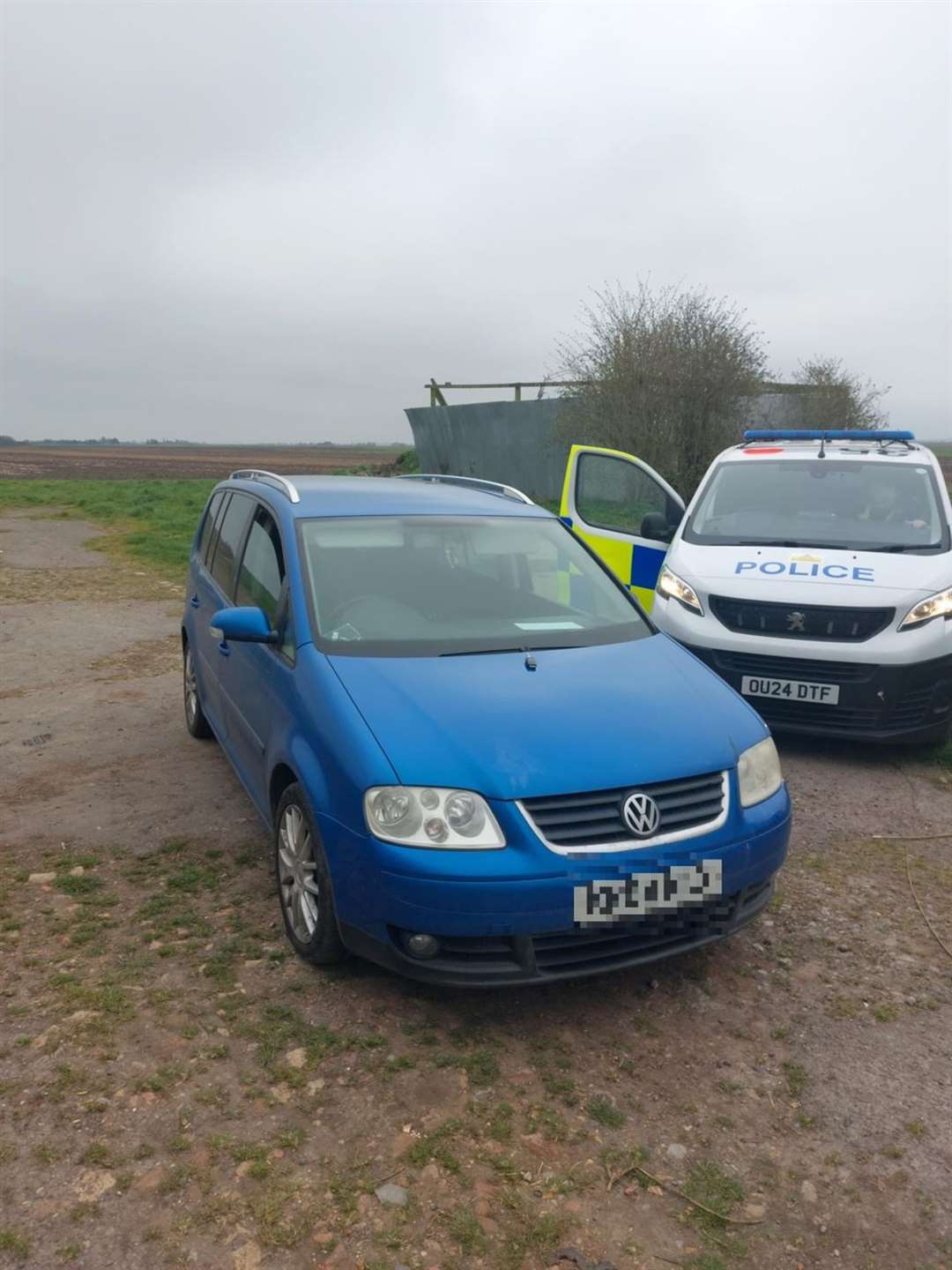 Police have seized this car after spotting it being driven in Benwick this morning
