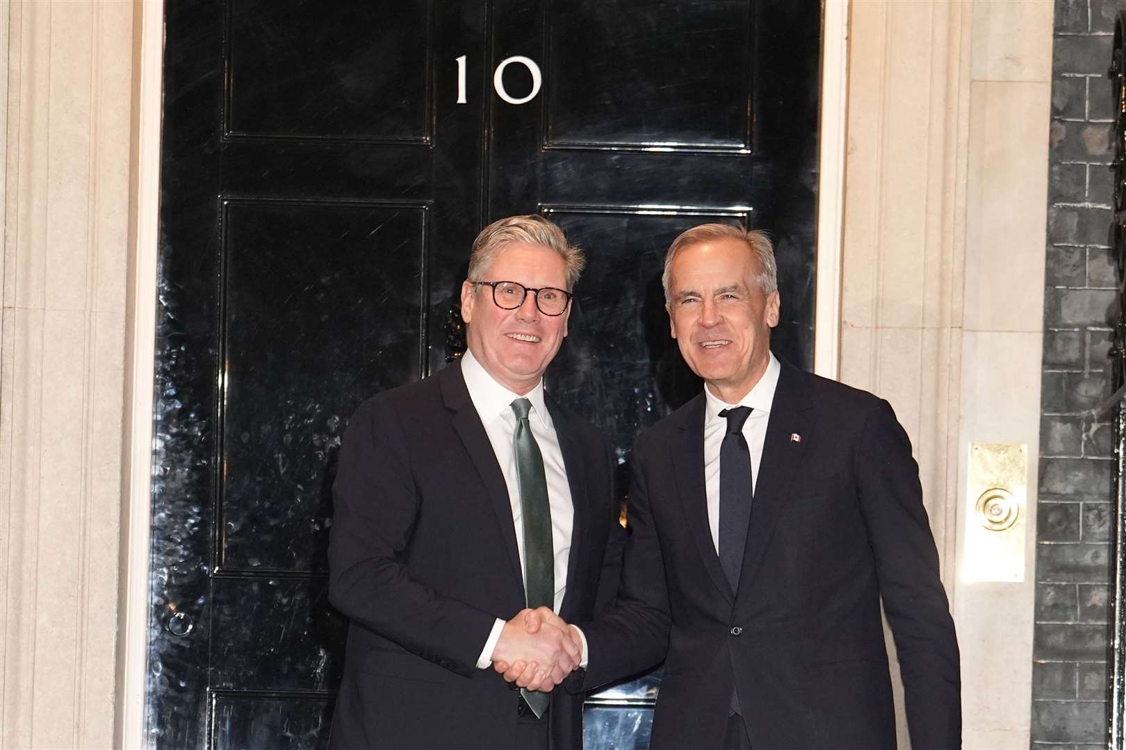 Prime Minister Sir Keir Starmer welcomed Canadian counterpart Mark Carney to 10 Downing Street in March (Lucy North/PA)