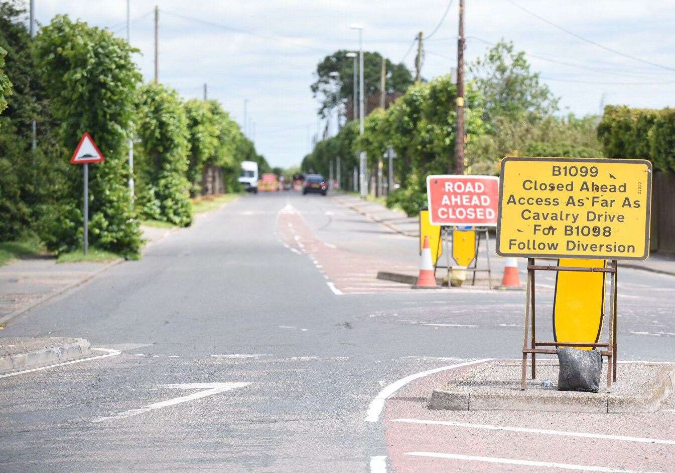 Residents in Upwell Road, March are facing a 16 mile detour to get into the town centre. (13234793)