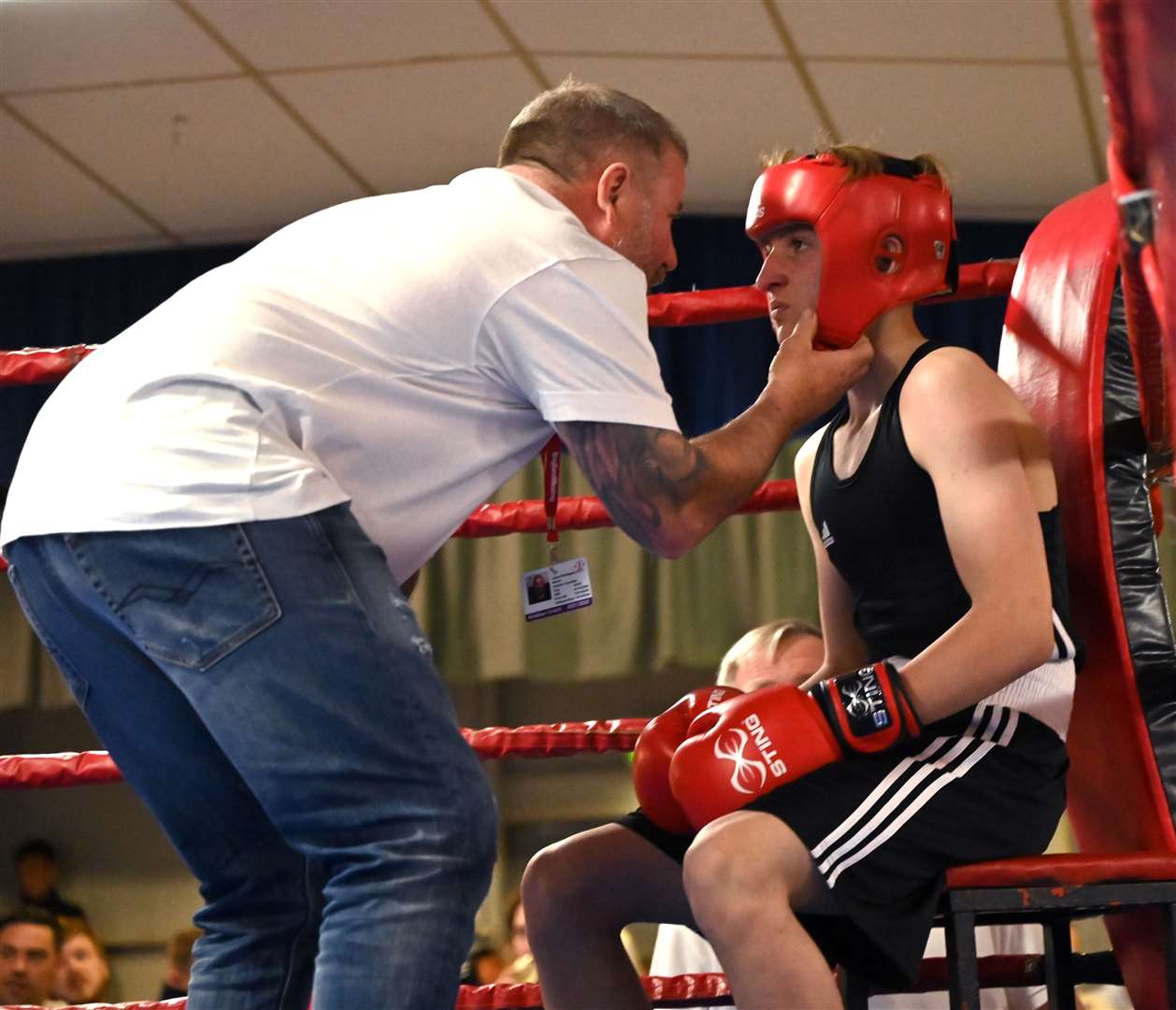 March Boxing Club evening of boxing..Jack Whitby (red) v Harrison Durrant (blue). (55848582)