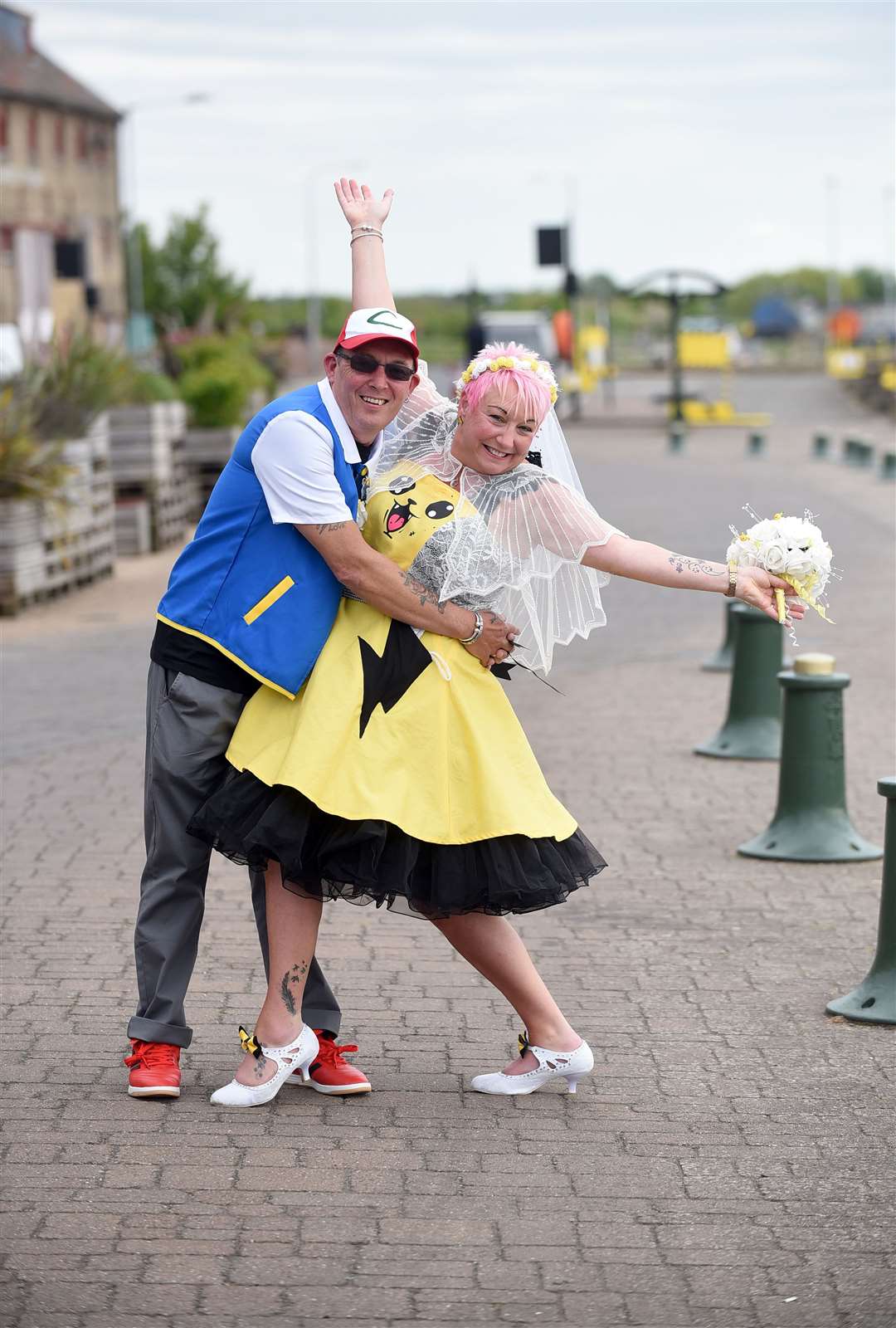 Pokemon themed wedding at Kings Lynn Town Hall..Steven Griffin and Sharon Stockdale. (10494125)