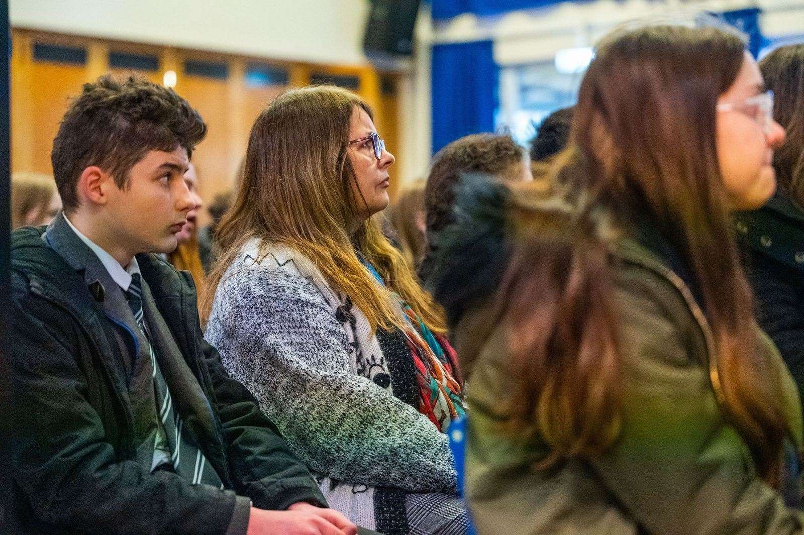 High school students hear moving testimony from Holocaust survivor. Photos: Ian Burt. (55541784)