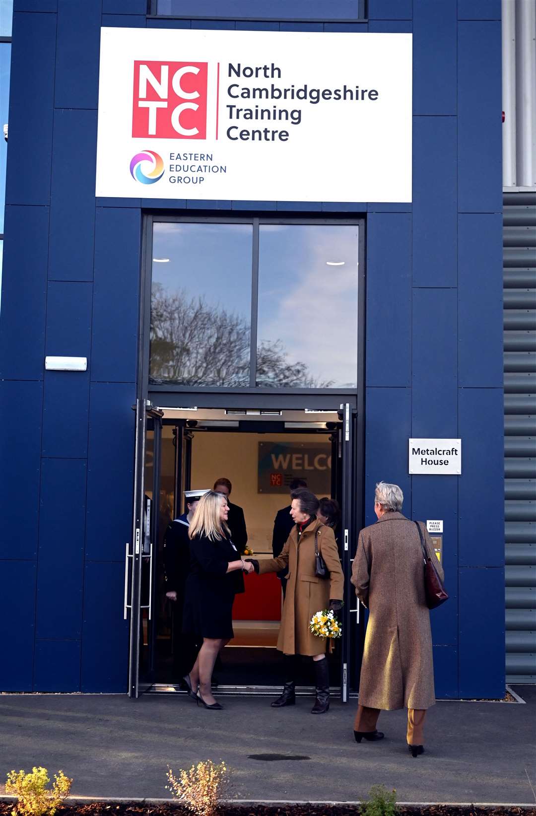 Princess Anne visiting the North Cambridgeshire Training Centre in Chatteris