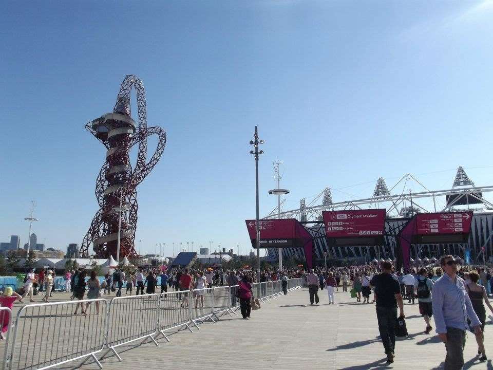 The Olympic park during the London 2012 Games