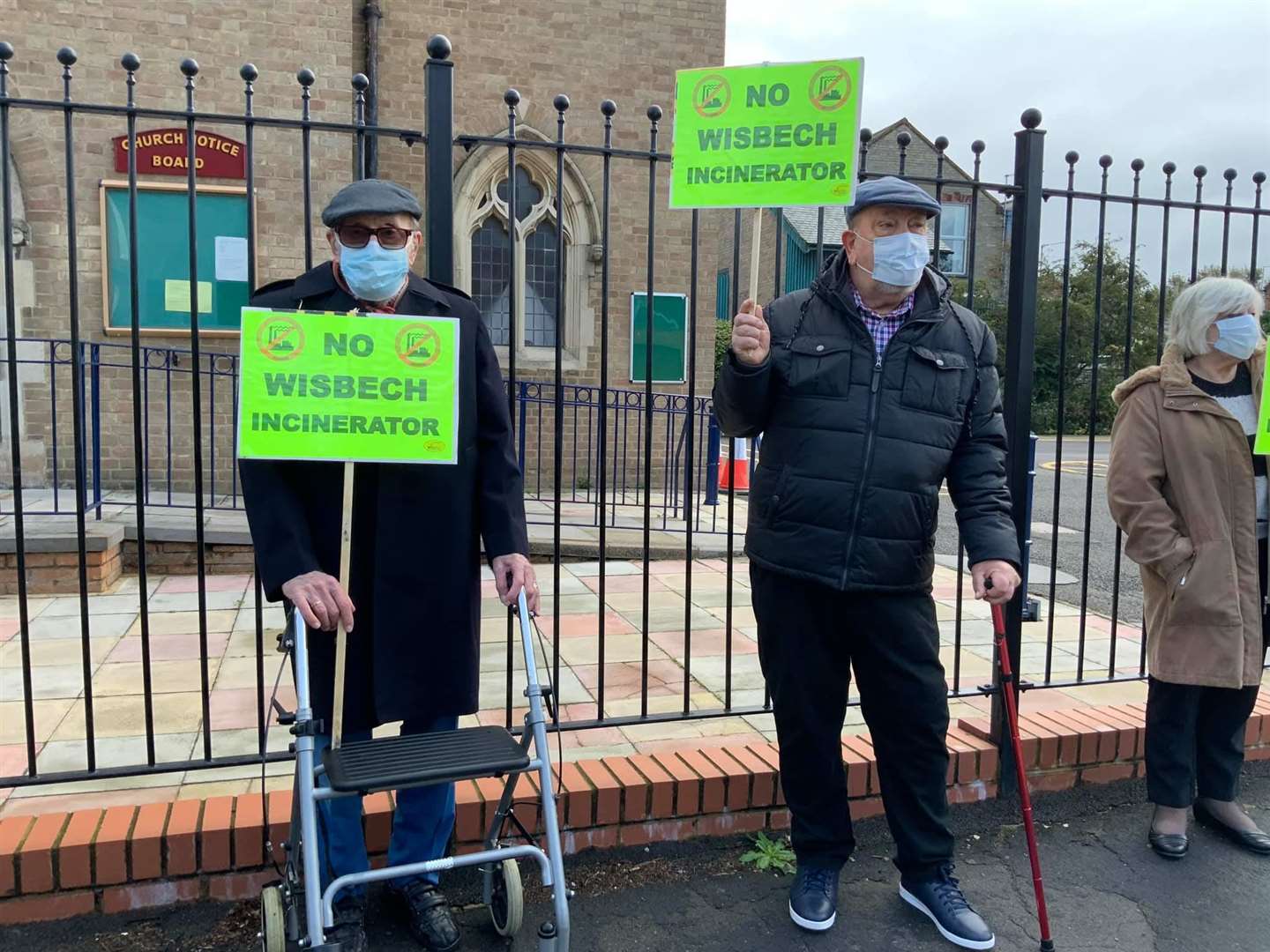 Protestors have been outside venues where MVV Environment Ltd have been holding their consultation exhibitions. Photo: Kim Taylor. (42530207)