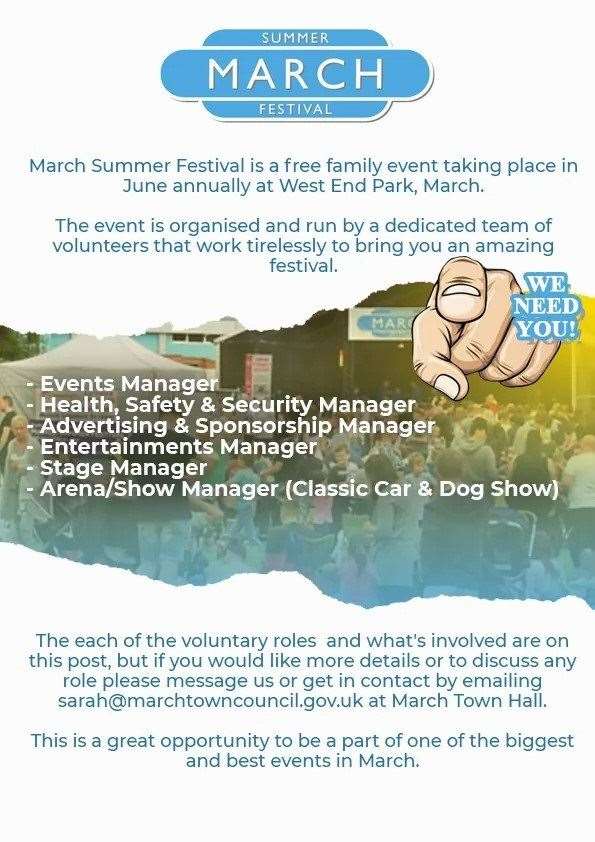 March Summer Festival organisers need you to make 25th anniversary a
