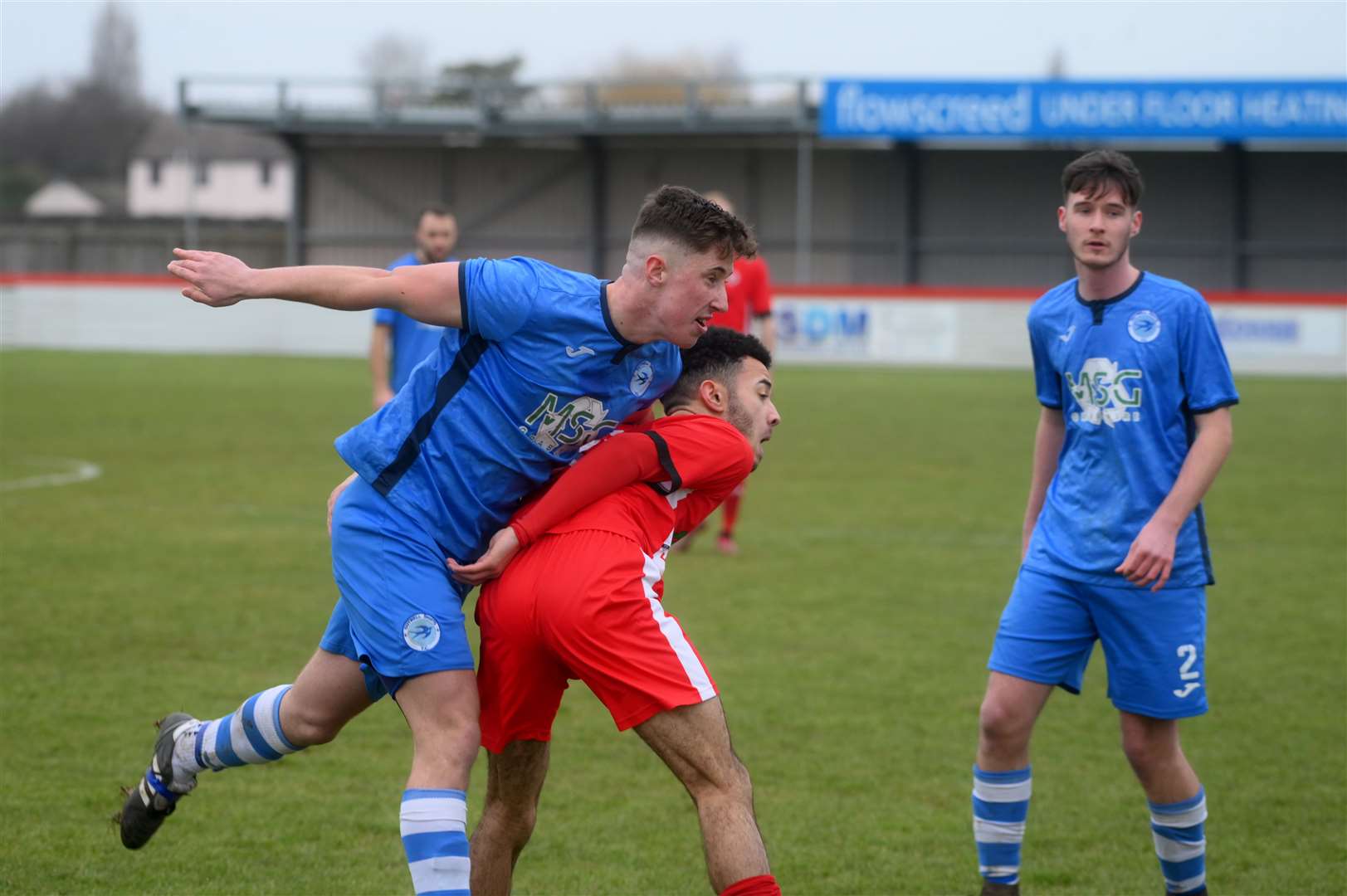 Action from Wisbech Town Reserves v Outwell Swifts