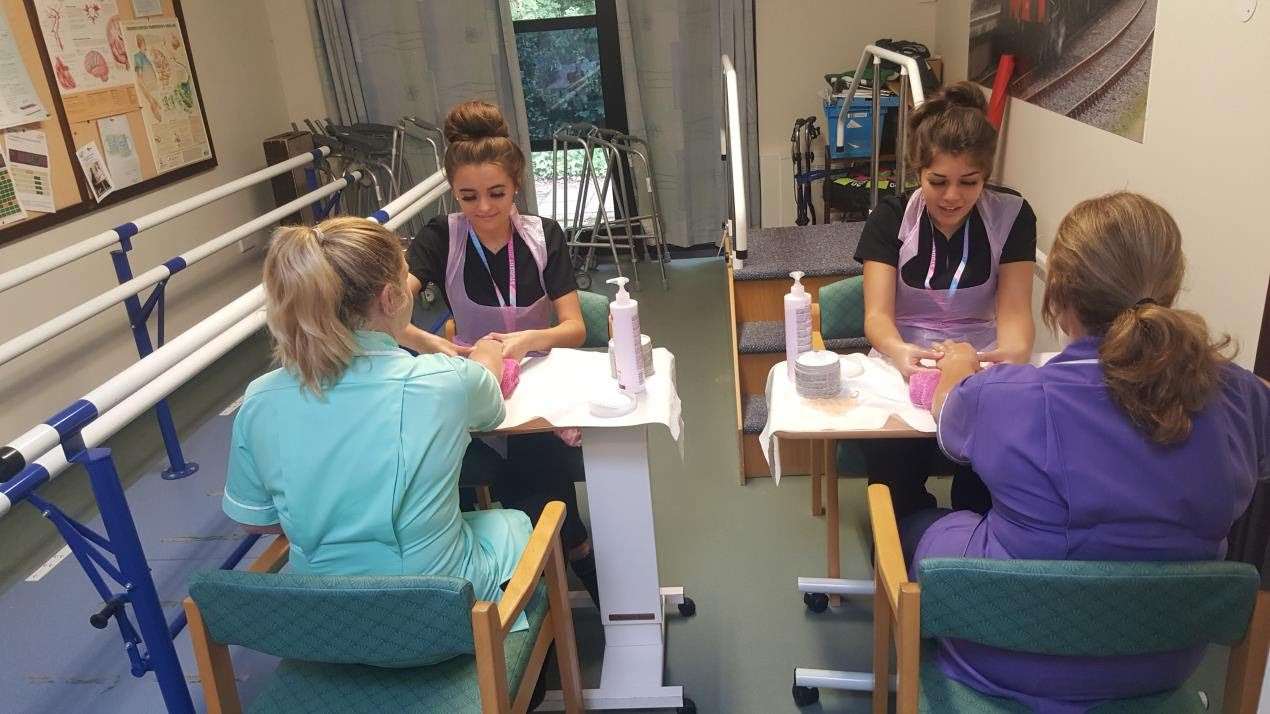 Beauty therapy students from the College of West Anglia’s (CWA) Wisbech Campus have supported NHS staff by offering free pamper treatments at North Cambridgeshire Hospital. (19828930)