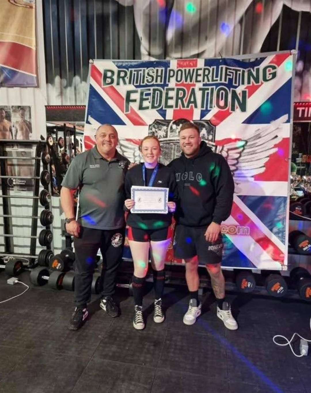 Power lifter Violet Thrall would love to see more women involved in the sport