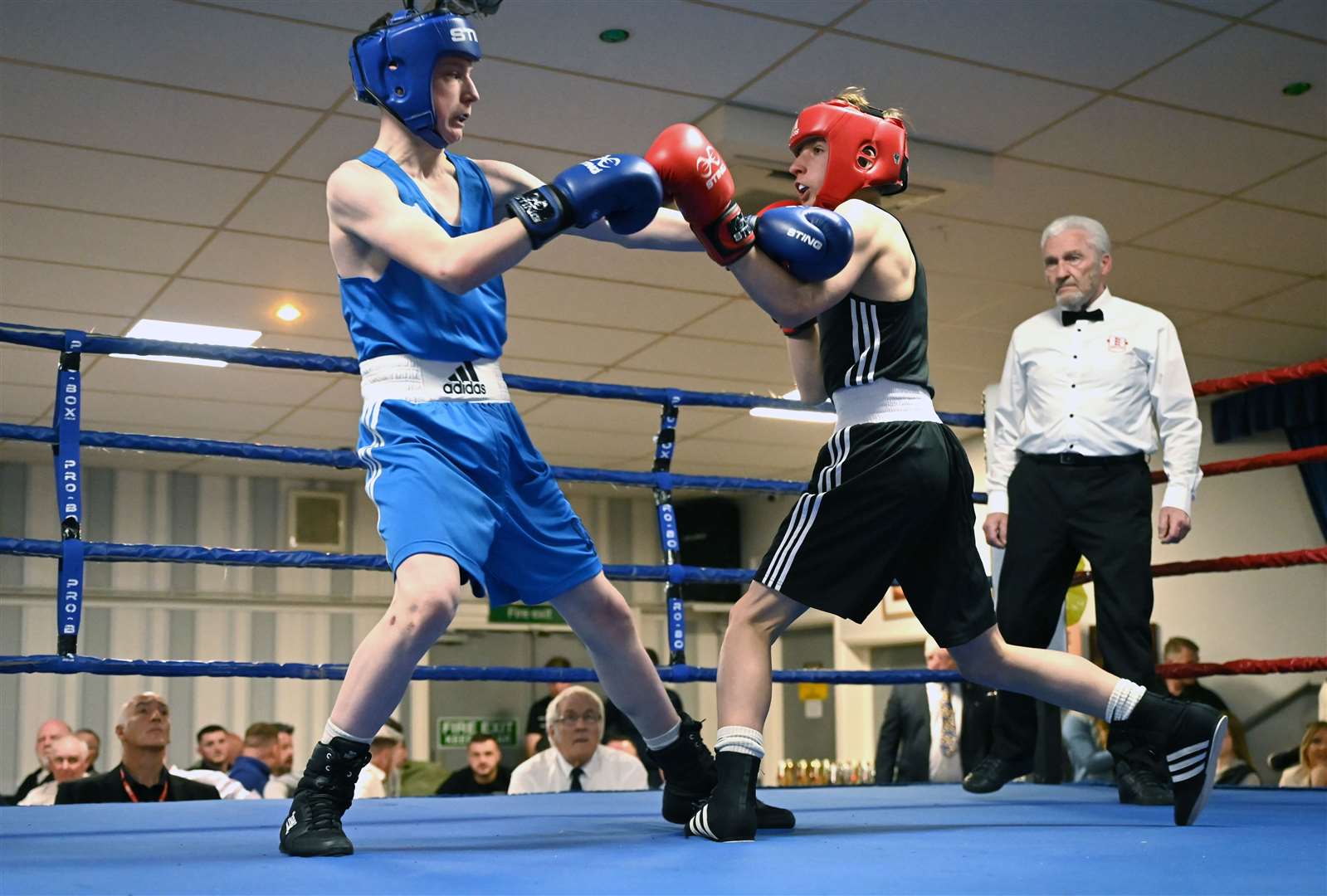 March Boxing Club evening of boxing..Jack Whitby (red) v Harrison Durrant (blue). (55848581)