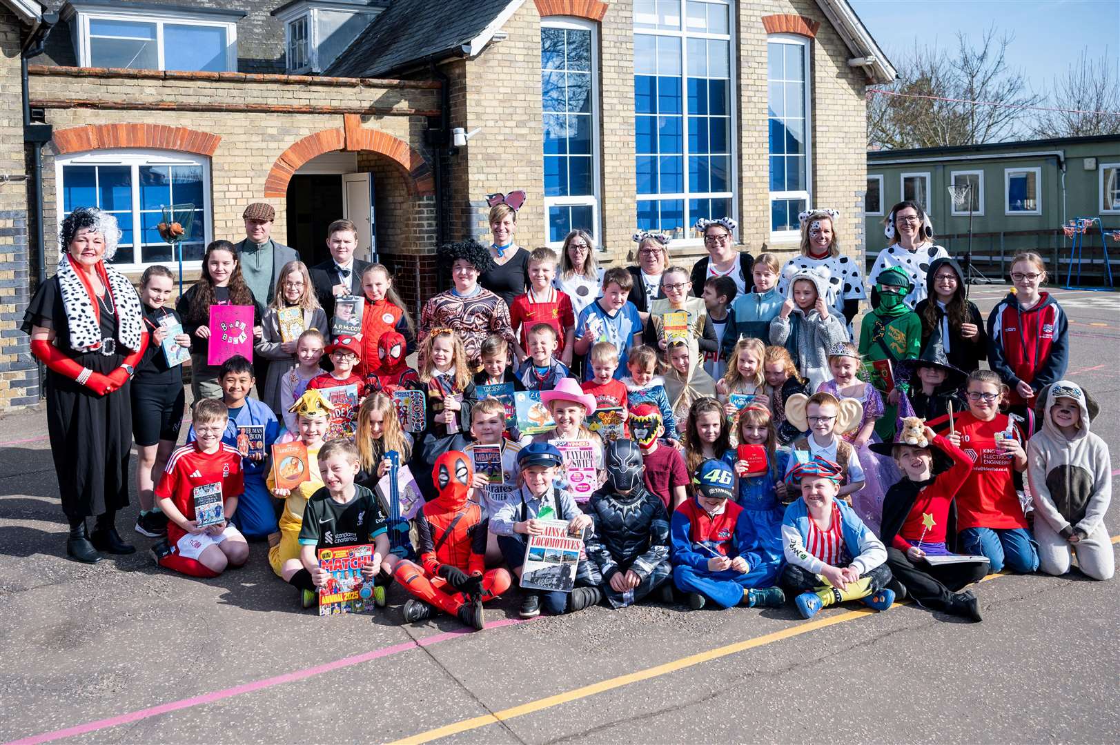 Staff and pupils at Walpole Cross Keys Primary School dressed up for World Book Day. Pictures taken by Ian Burt