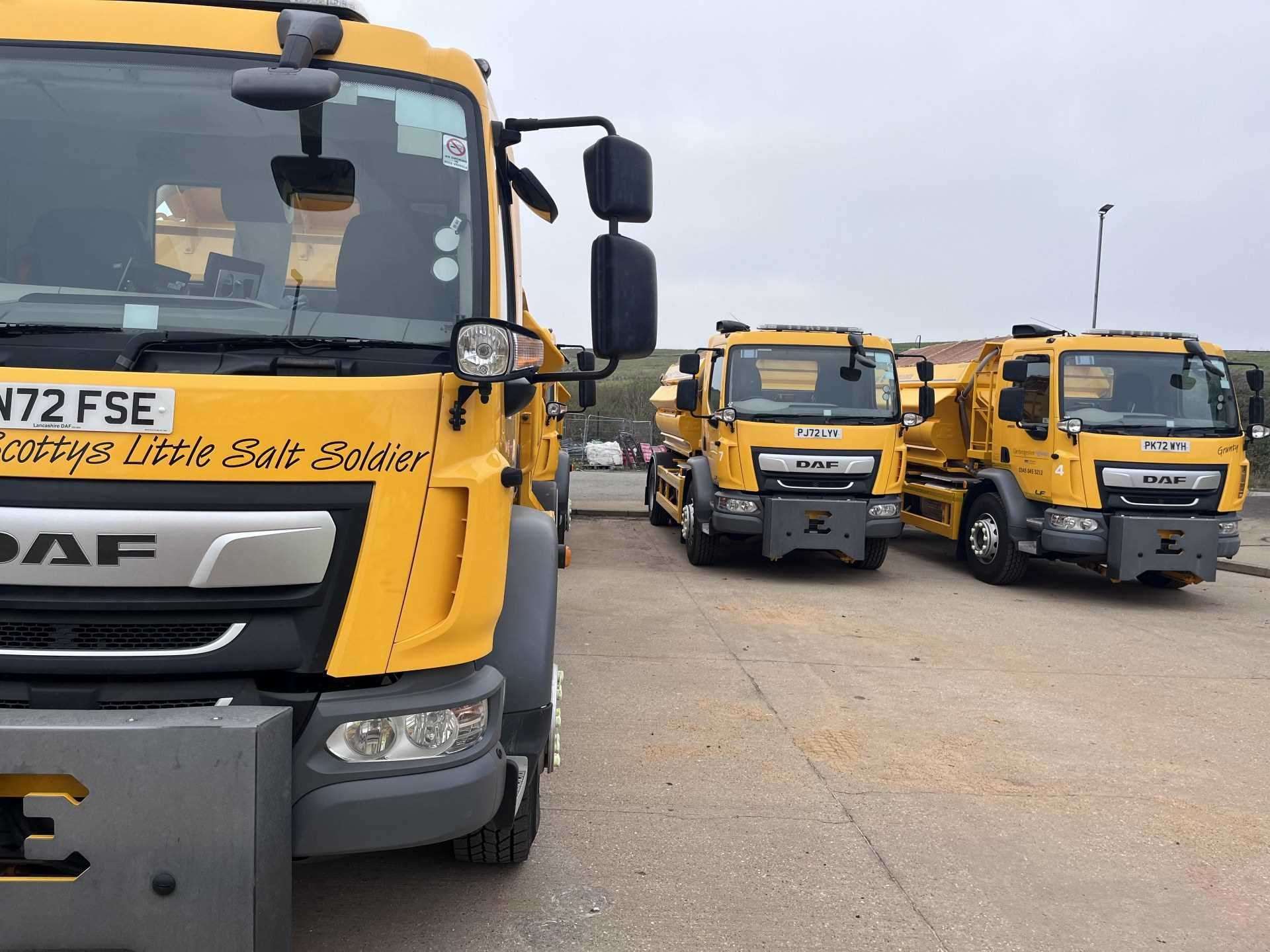 The county council’s fleet of 37 gritters and two quad bikes is already on standby to keep the county’s roads, paths, and cycleways safe for residents