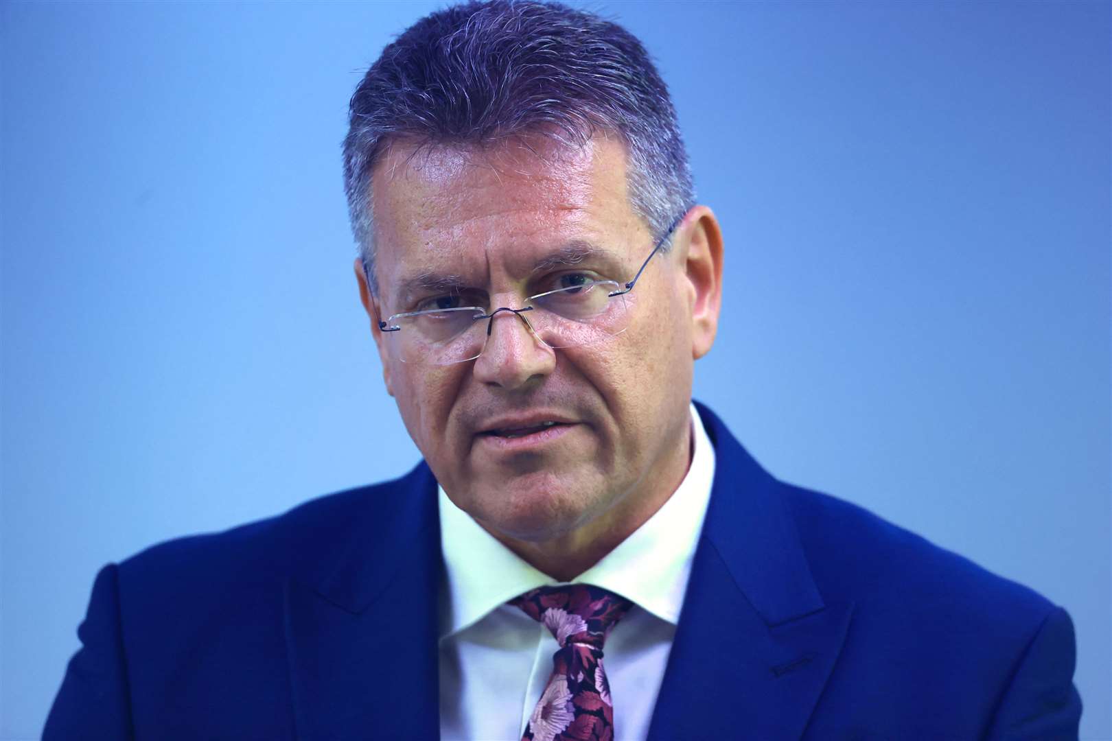 EU trade commissioner Maros Sefcovic was in London for talks (Liam McBurney/PA)