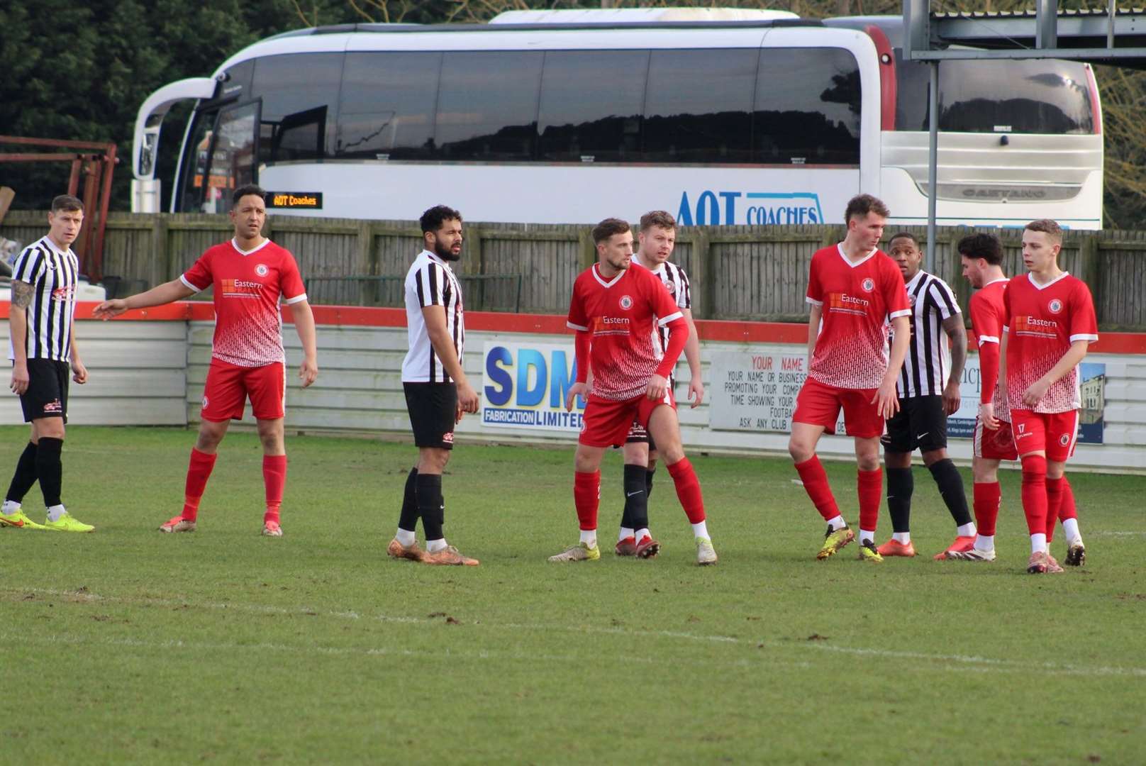 Action from Wisbech v Eastwood. Picture: Erin Larham
