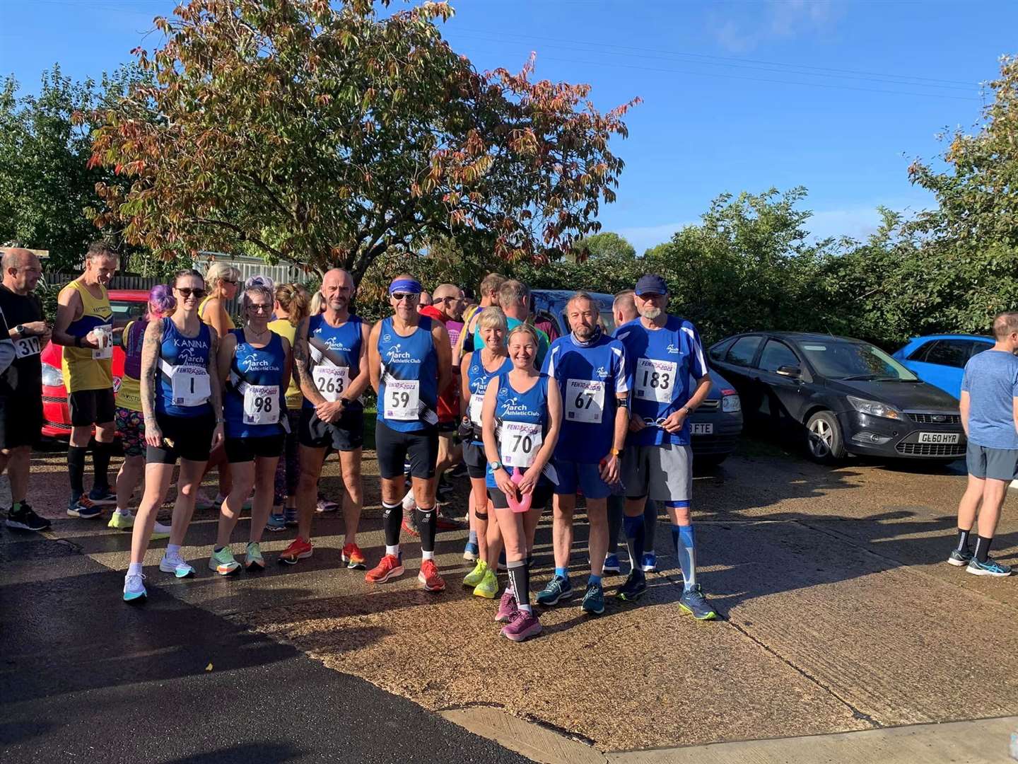 March Athletic Club members at the Fen10