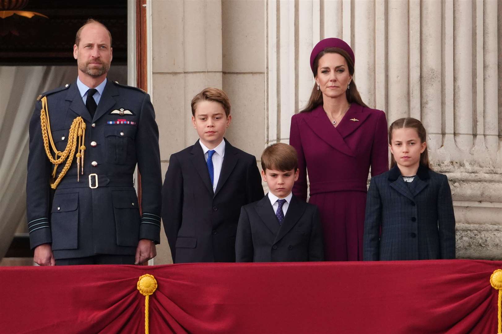 Despite being the funniest royal, Prince Louis knew when the time came to be serious (Jonathan Brady/PA)