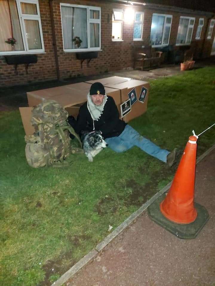 Nobby Hall has spent six nights sleeping rough to raise money for a charity that helps homeless veterans. (44878263)