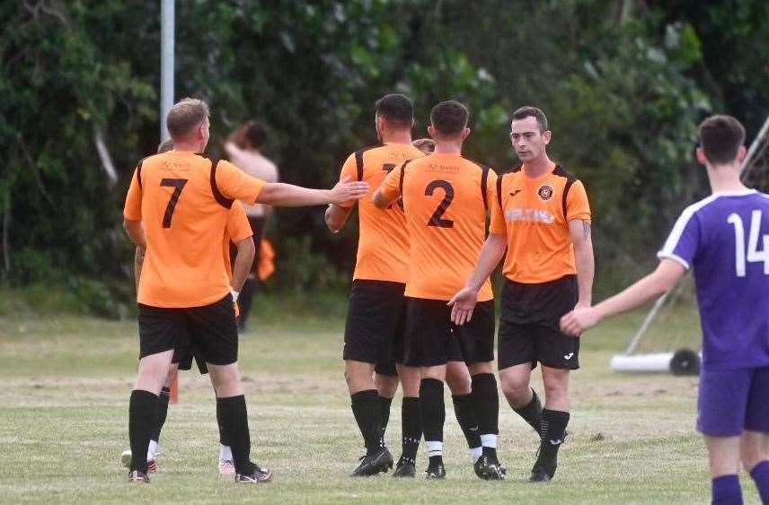 Action from Leverington Sports against Stanground Sports