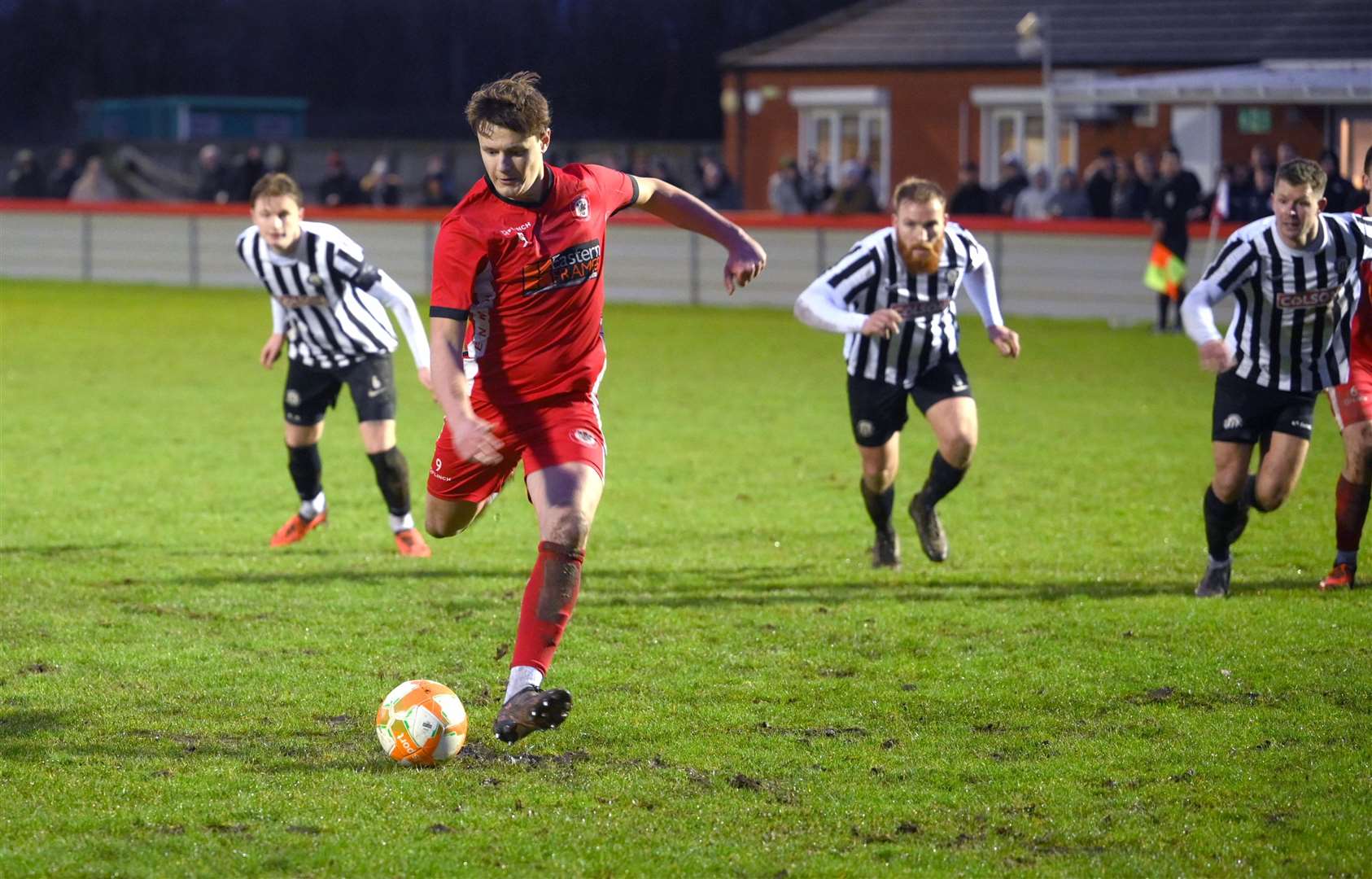 Toby Allen was on target from the penalty spot at the weekend.