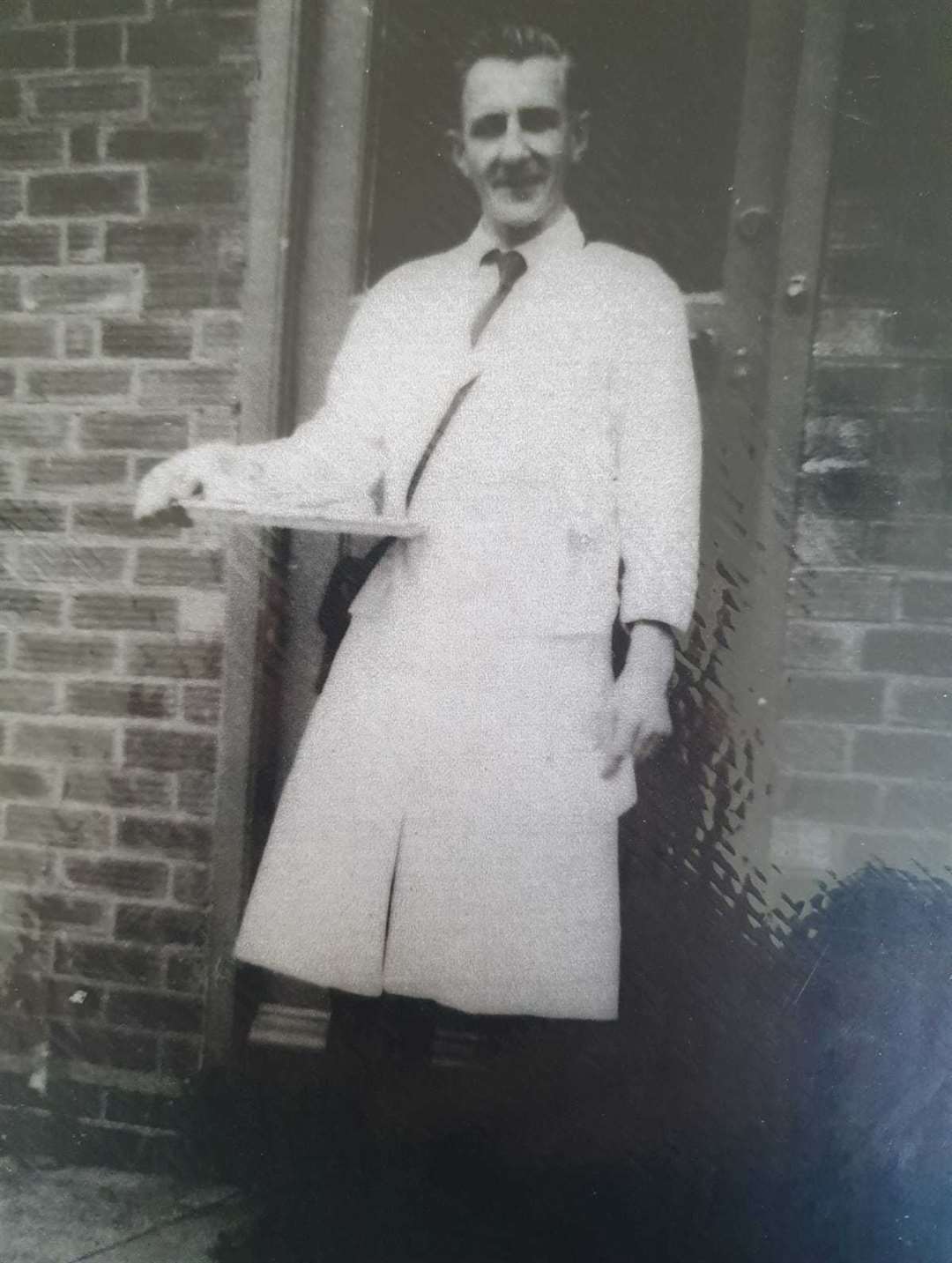 Derek Booth ran the family butcher shop from 1952 to 1998 after taking over from his father Sidney.