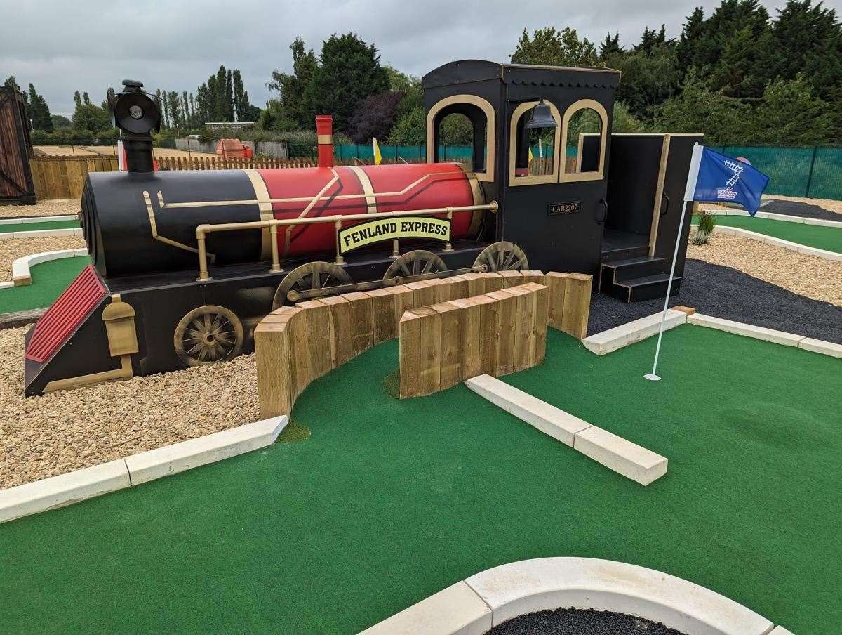 The mini golf course at Play2Day in Guyhirn