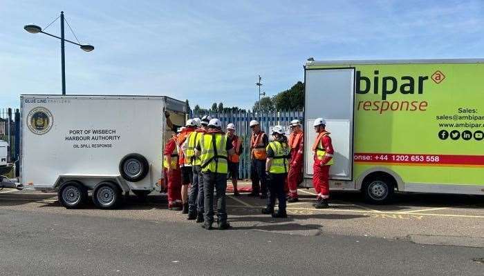 Teams taking part in the exercise included Marine Services and Wisbech Harbour Office teams, their Tier 2 responder 'Ambipar Response Ltd', and staff from Port of Wisbech Ltd and Drake Towage.