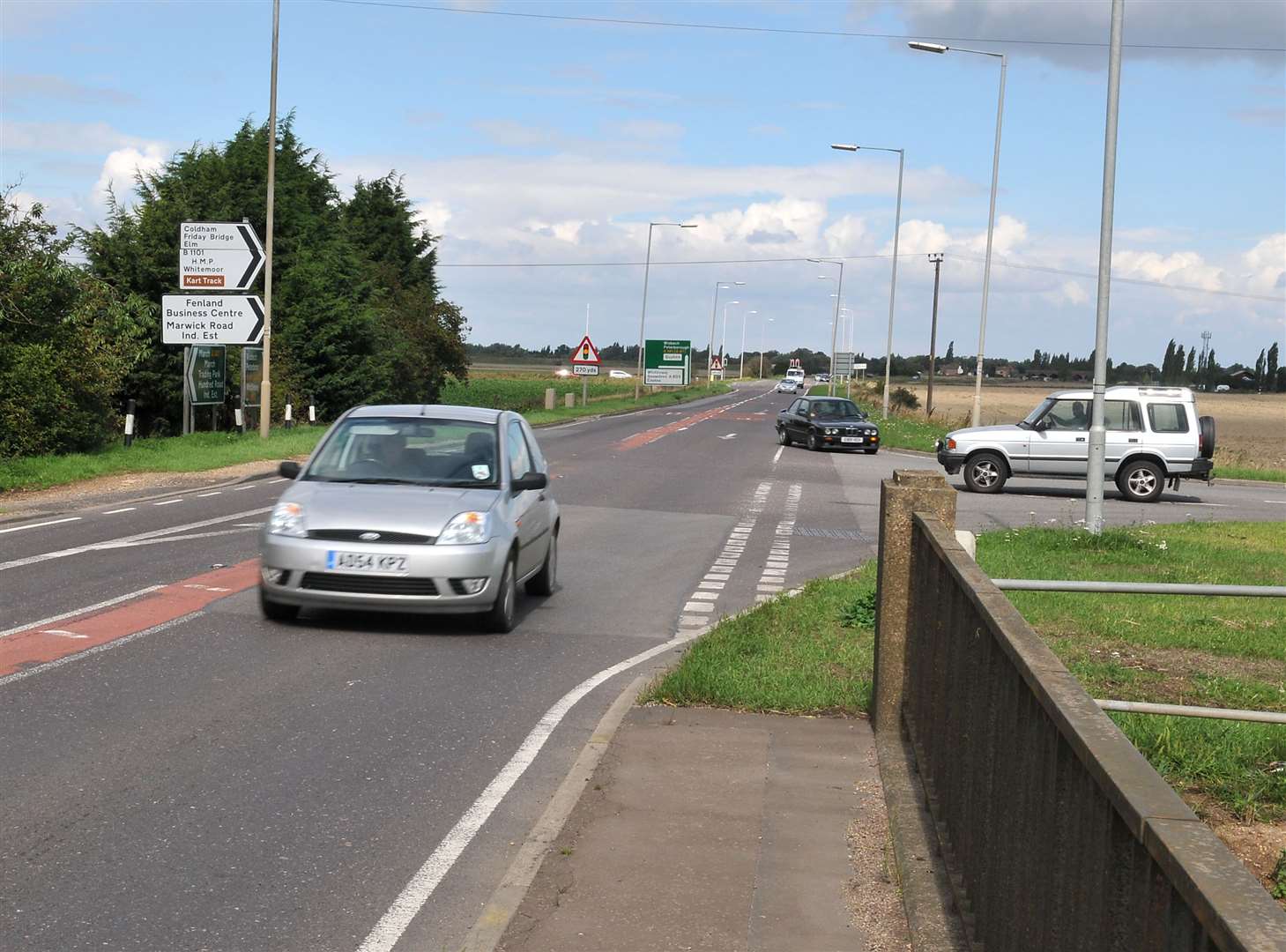 Dennis George was involved in a two vehicle crash on the A141 near Hobbs Lot Bridge.