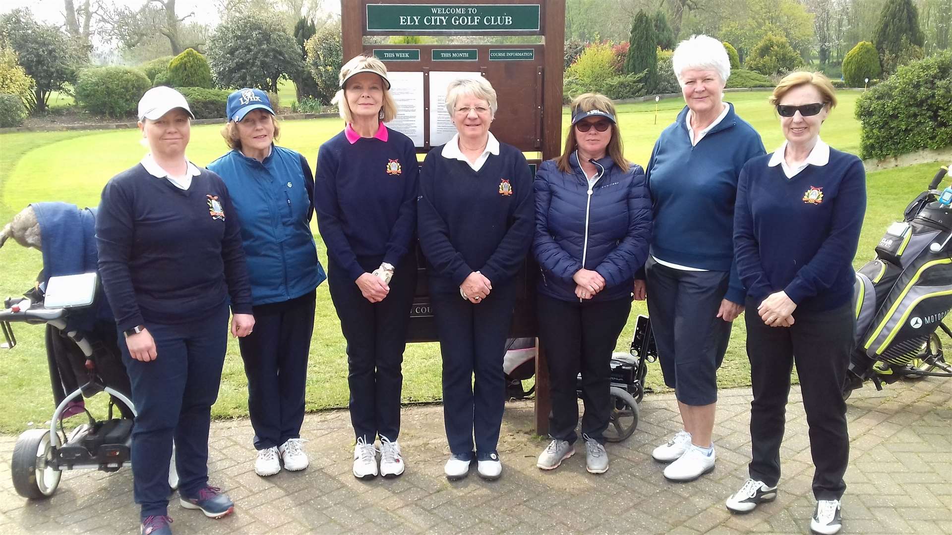 March GC Ladies Jean Wilkinson Team at Ely City. (9350011)