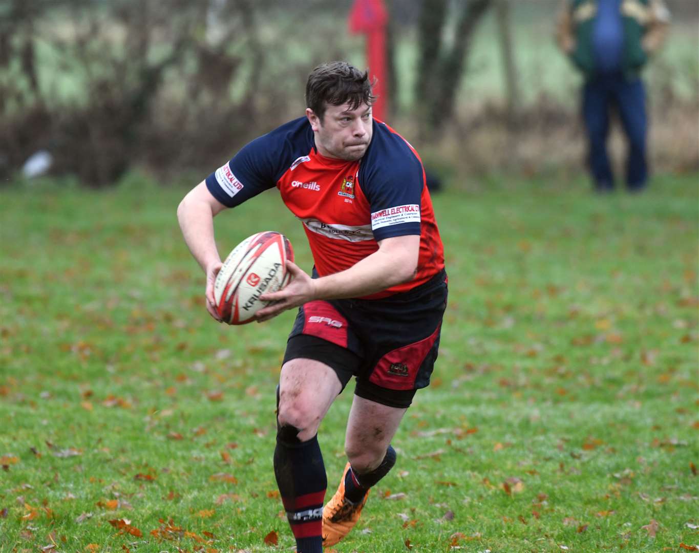 Wisbech v Spalding rugby action. (53807095)
