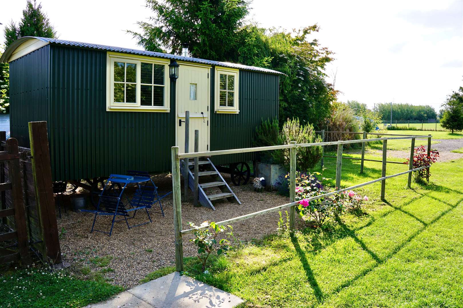 The shepherd huts offer all mod cons. (57395765)