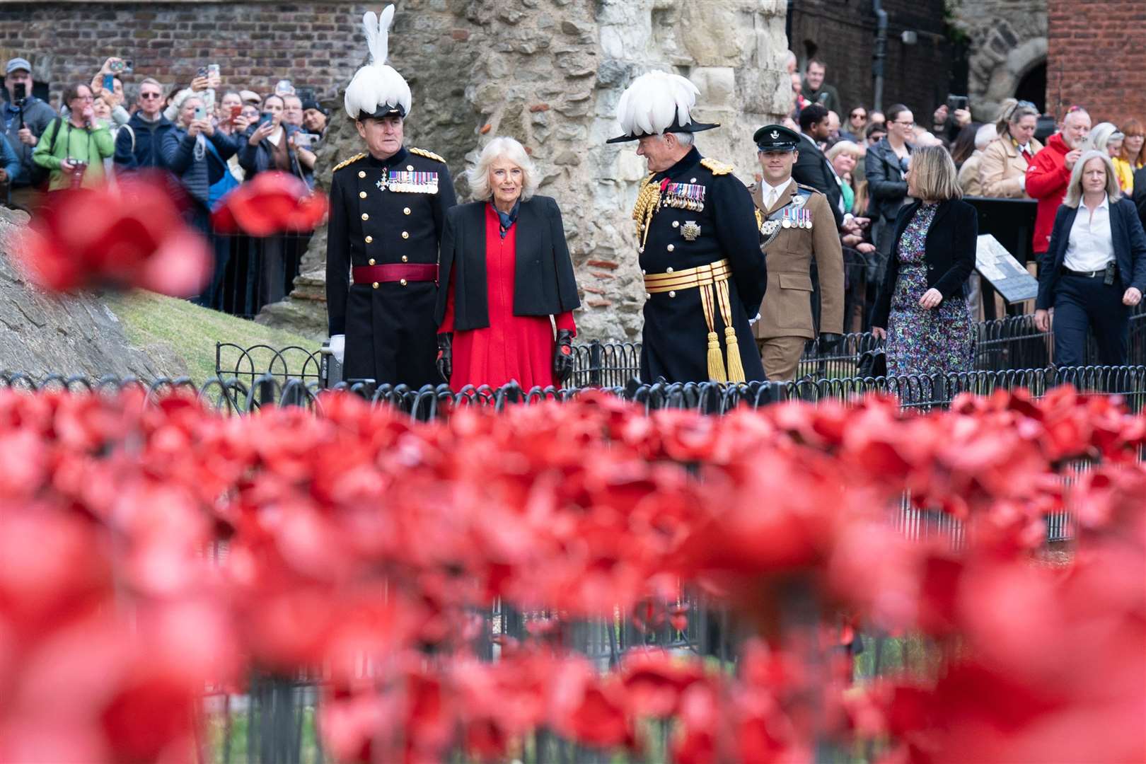 Nearly 30,000 ceramic poppies have been loaned by the Imperial War Museum (Stefan Rousseau/PA)