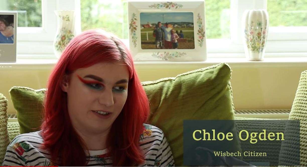 Chloe Ogden talks about anti-social behaviour and the lack of things for young people to do. (34959689)