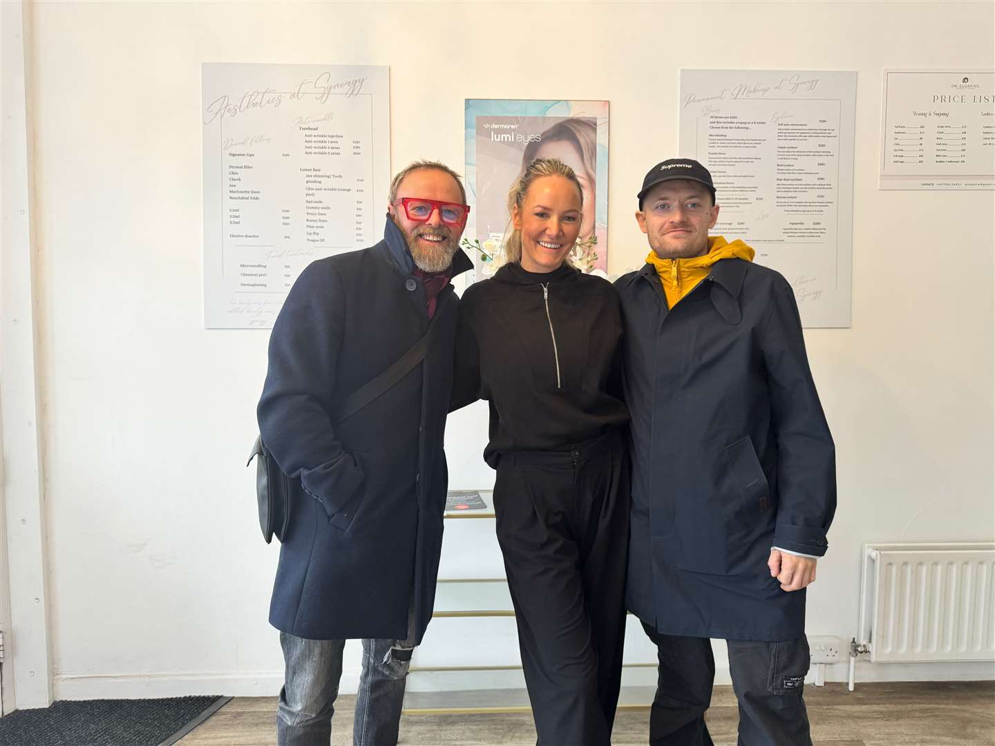 Leanne Brooks (centre) with Paul and Max