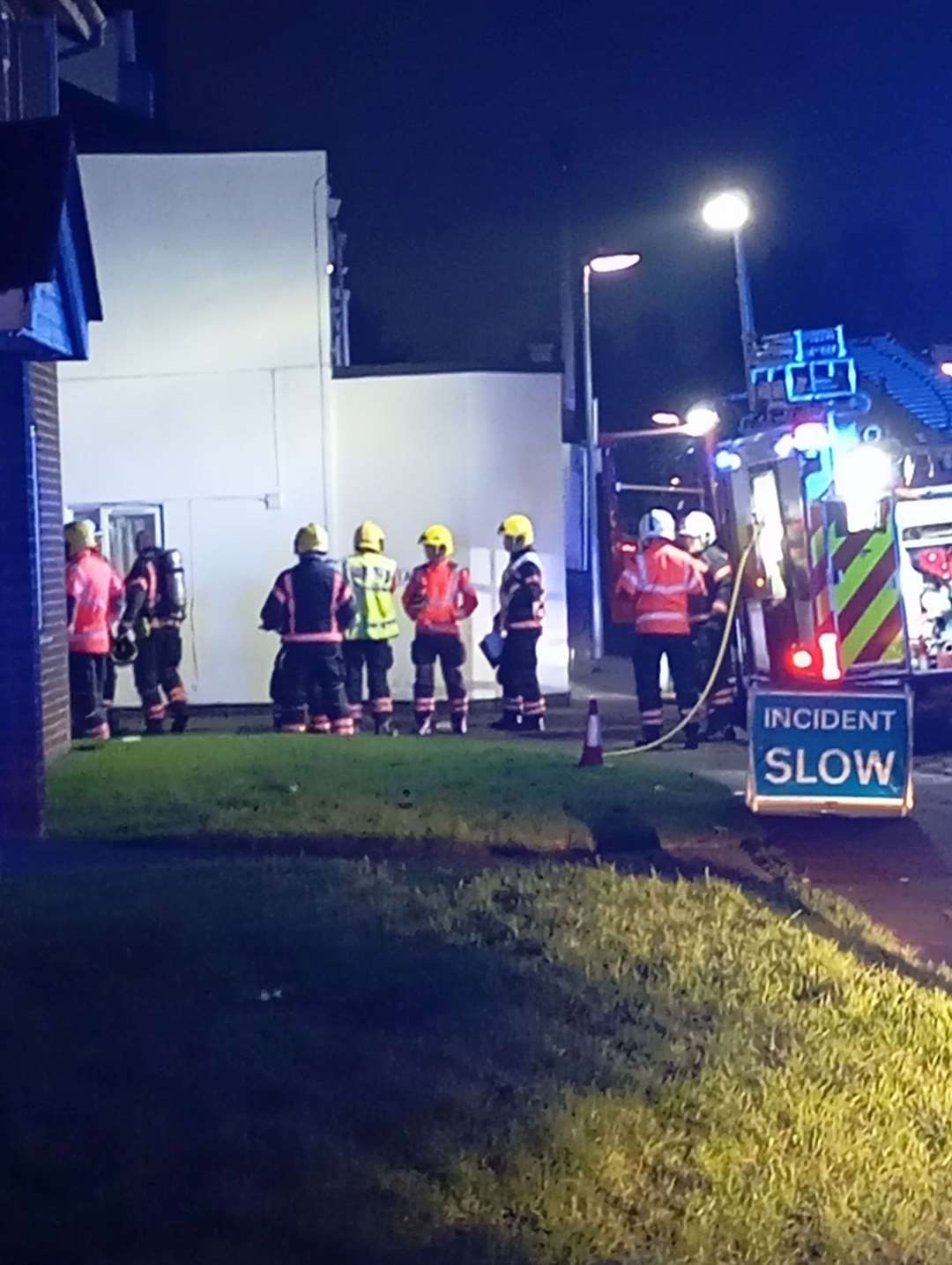 Emergency services attended the scene late last night