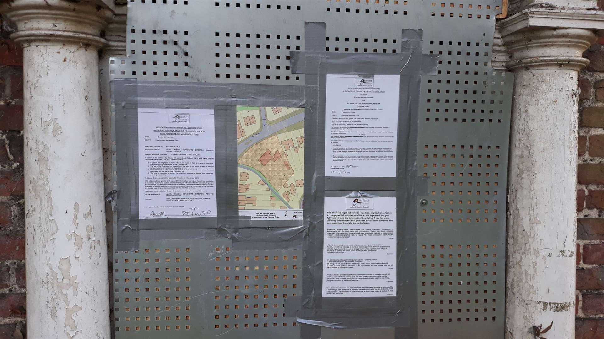 A Closure Order was extended on Ely House in October having been in place since August.