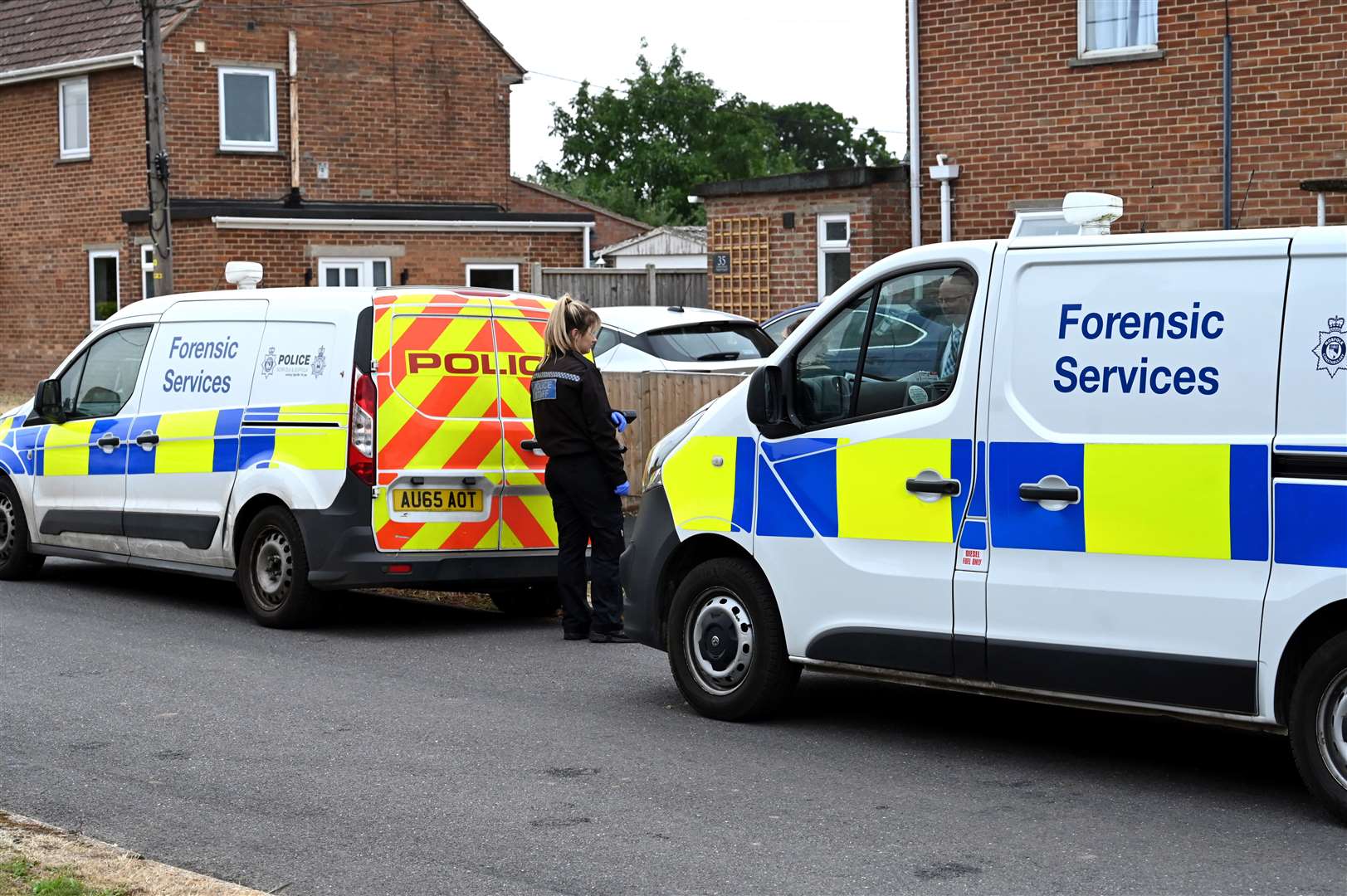Police attend Glebe Estate following the incident last August