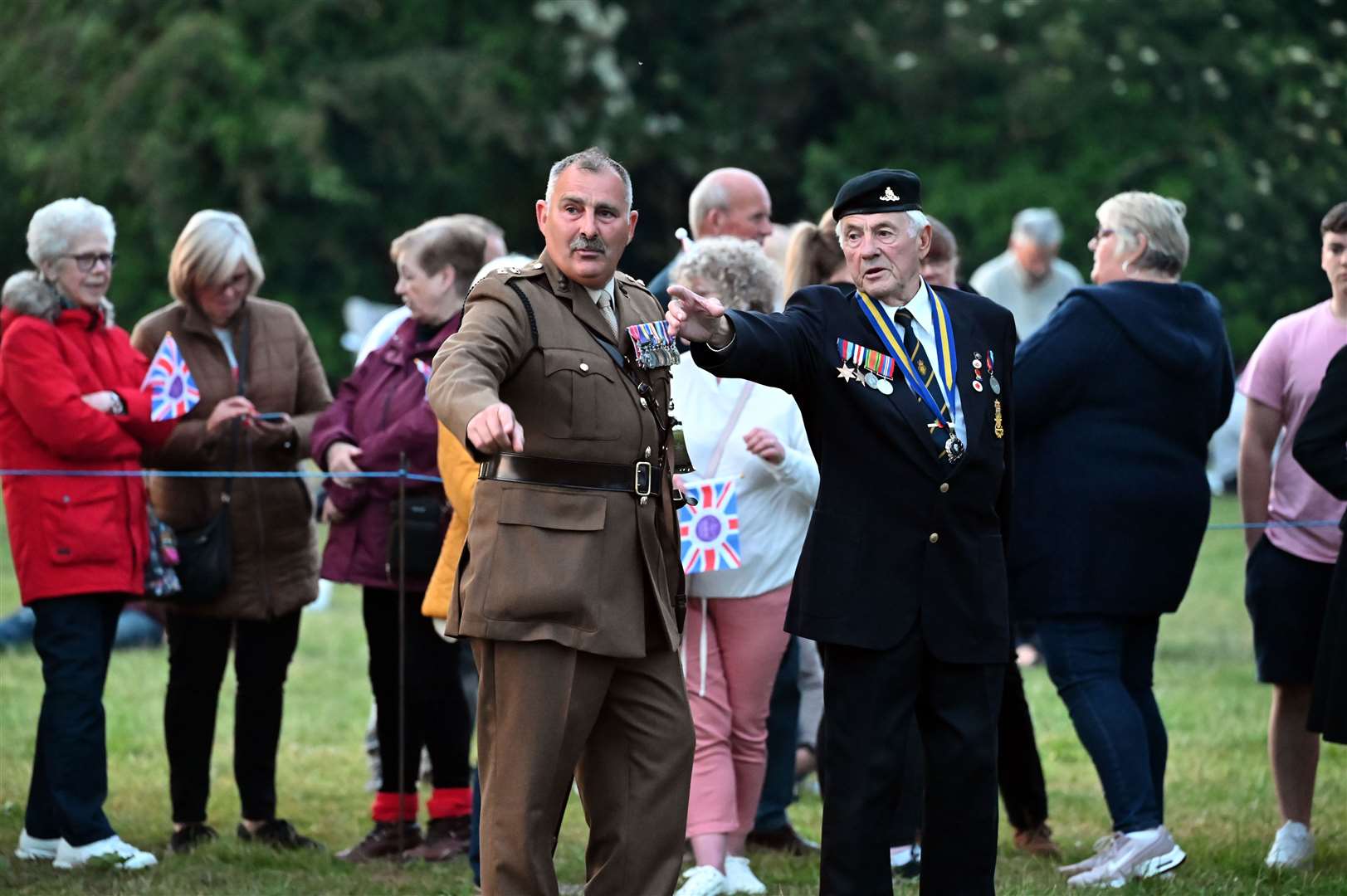 March Jubilee celebrations with the beacon being lit by March Mayor Kim French and Lt Col Nigel 'Spence' Spencer,. (57078462)