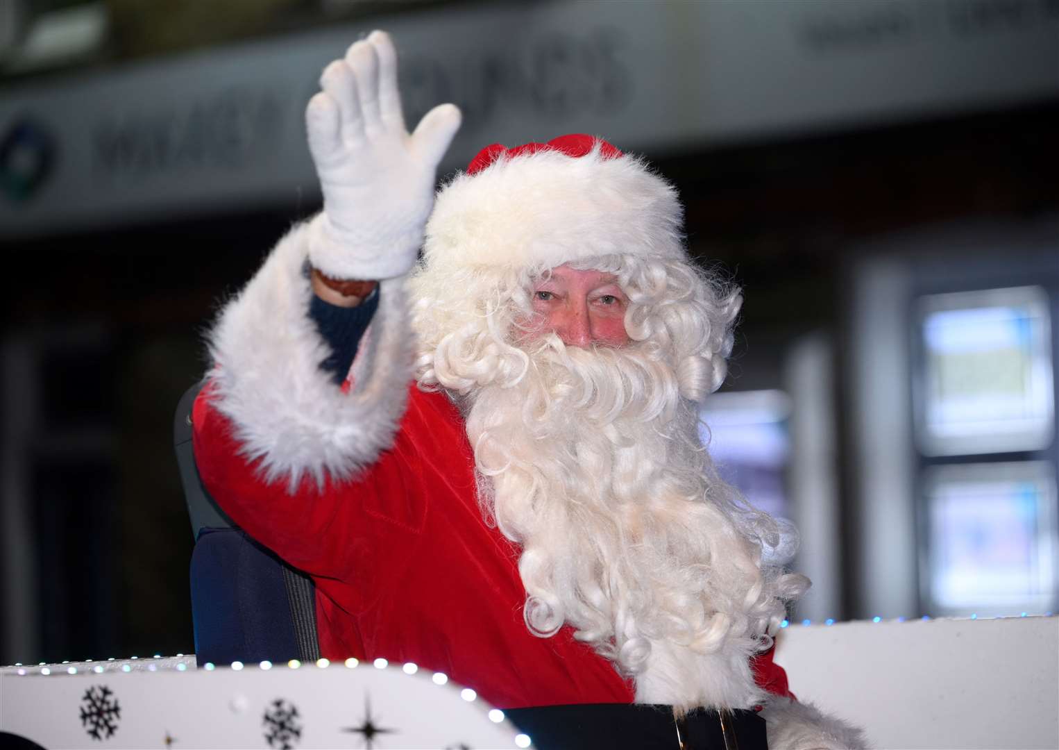 March Christmas lights switch on