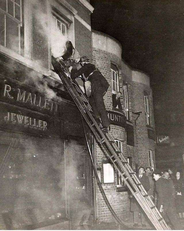 Fire broke out in the shop in 1949. Photo: Roger Richmond. (55432145)